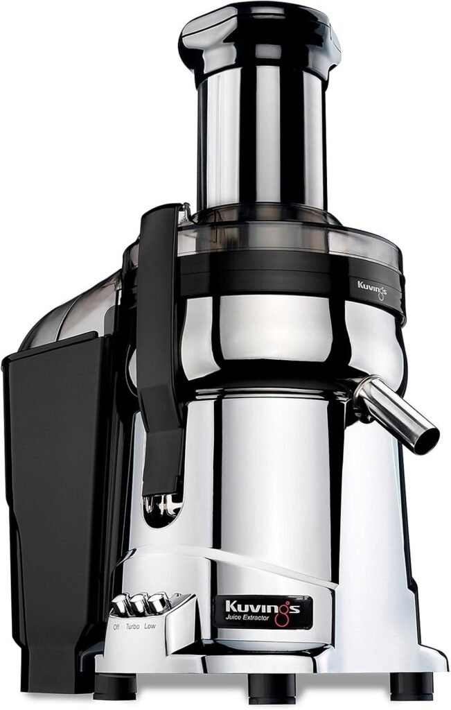 Kuvings NJ-9500U Centrifugal Juice Extractor- Higher Nutrients and Vitamins, BPA-Free Components, Easy to Clean, Ultra Efficient 350W -Silver