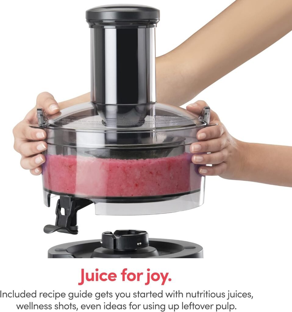 NutriBullet Juicer Centrifugal Juicer Machine for Fruit, Vegetables, and Food Prep, 27 Ounces/1.5 Liters, 800 Watts, Gray NBJ50100